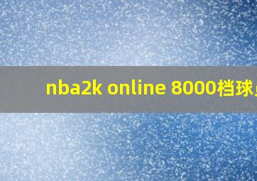 nba2k online 8000档球员